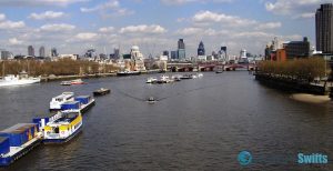 London - view from Thames River