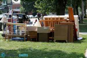 Furniture on lawn